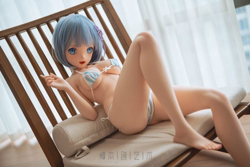 bcdoll 135cm rem&ram adorable girl anime silicone sex doll-1