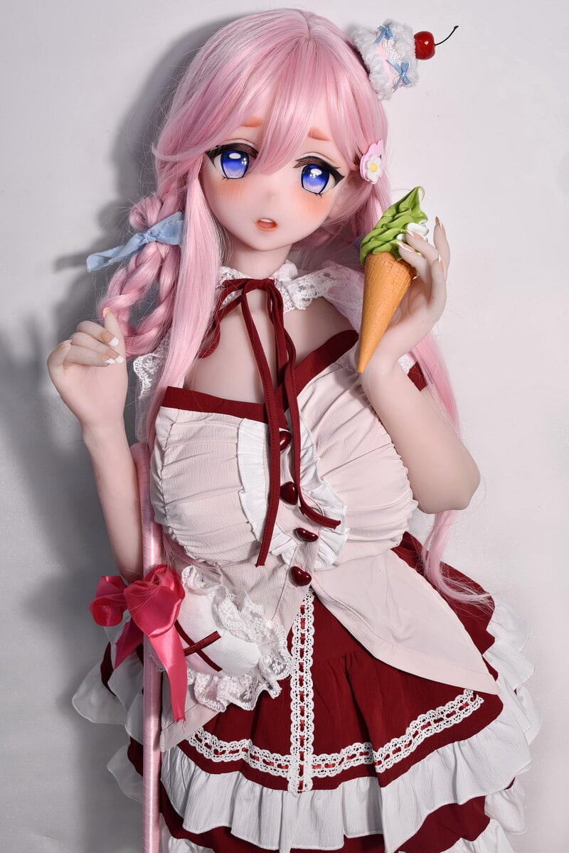 elsa babe 148cm ahr029 sango adorable girlfriend pink hair anime silicone sex doll-13