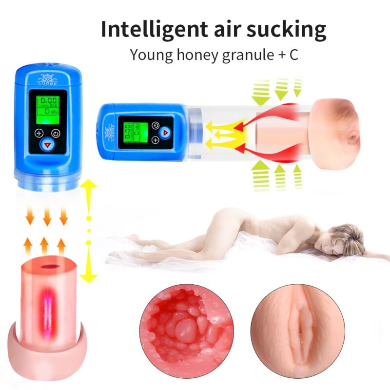 luoge lg108 intelligent automatic vacuum penis pump-11