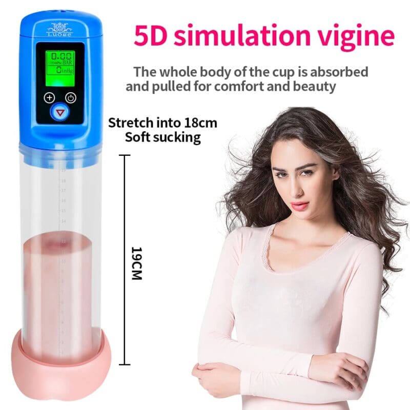 luoge lg108 intelligent automatic vacuum penis pump-6