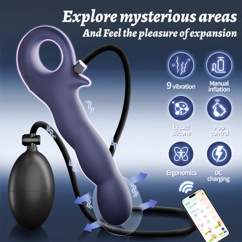 yeying yy817 inflatable butt plug vibrator-4