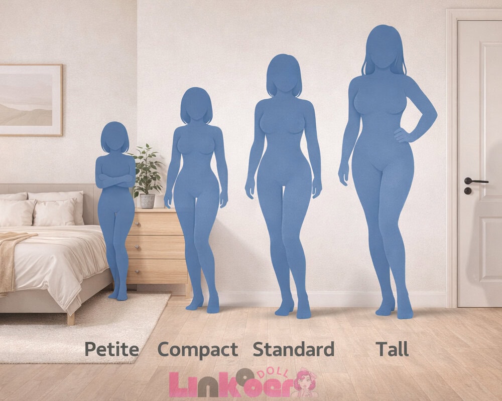 sex doll size comparison showing different height options-mobile