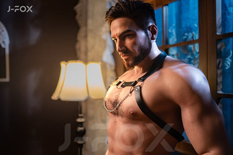 j-fox 180cm full silicone male doll-11