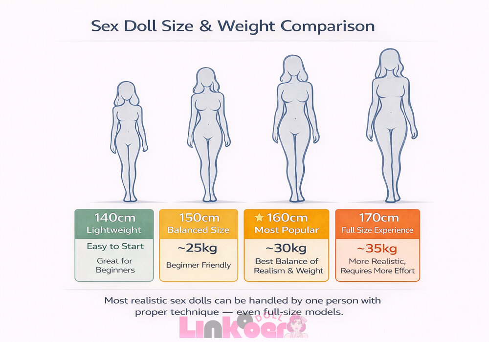 sex doll size and weight comparison chart