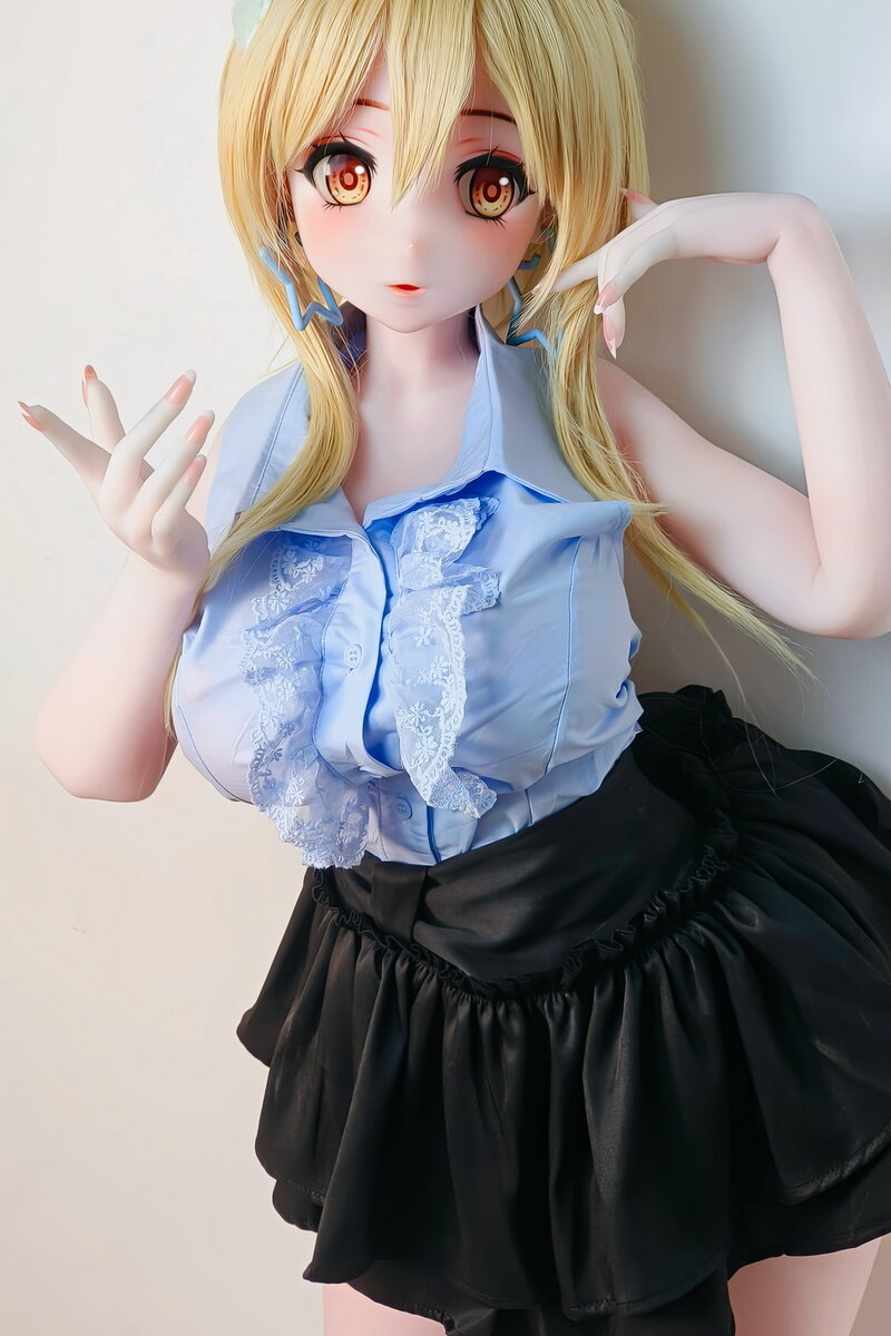 elsa babe 151cm blonde anime silicone sex doll-1