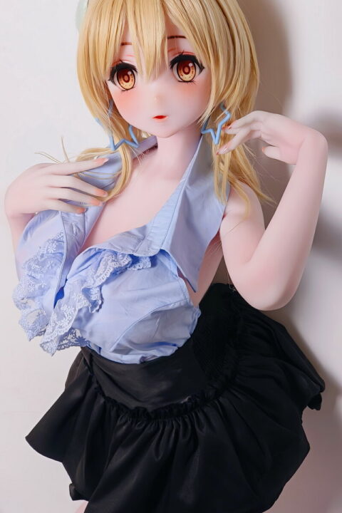 elsa babe 151cm blonde anime silicone sex doll-4