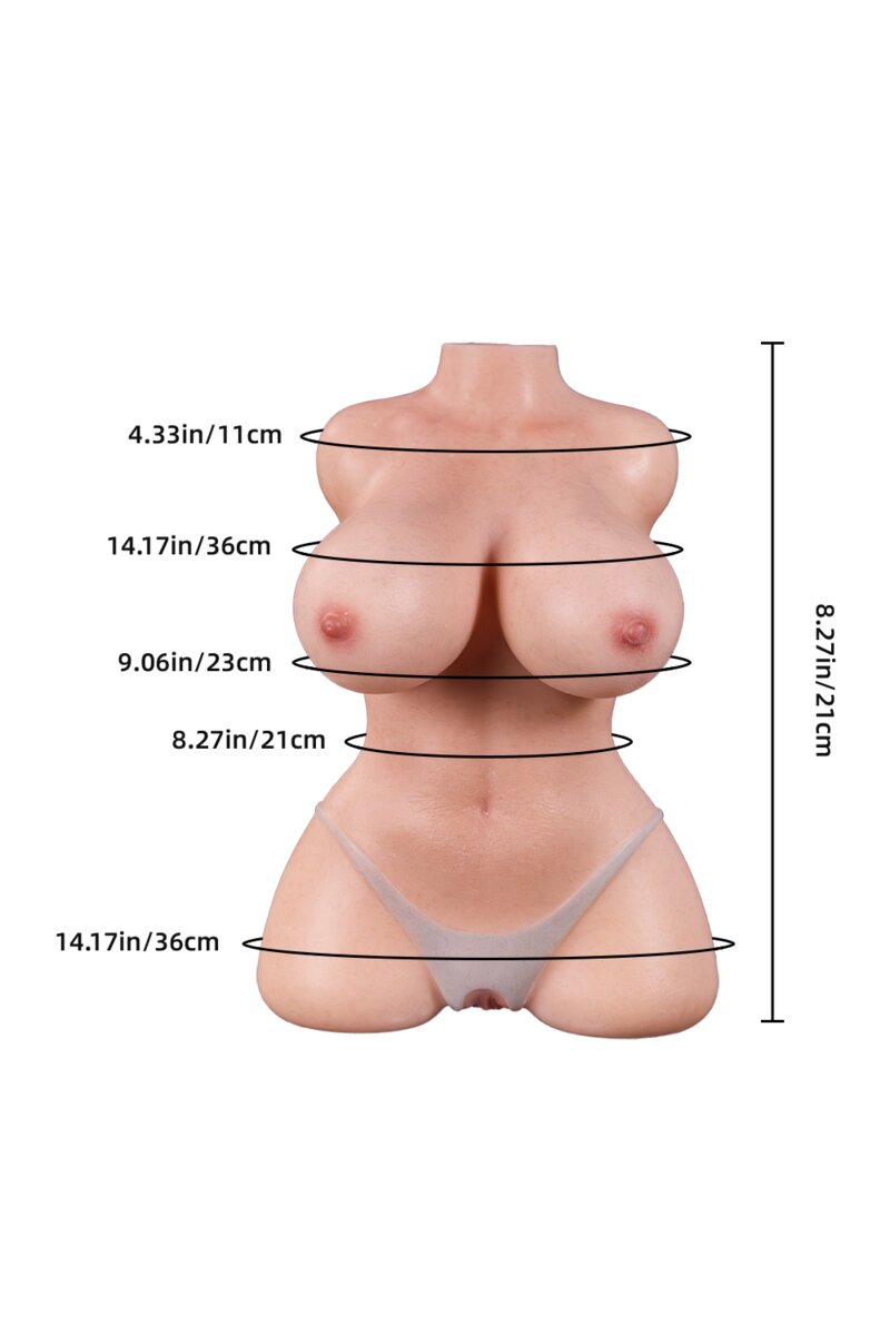 erovenus doll 2.69lbs lightweight half body sex doll ultra-soft silicone-01