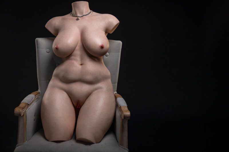 erovenus doll 91.93lbs ultra-soft silicone half body sex doll for men bbw fat belly-12