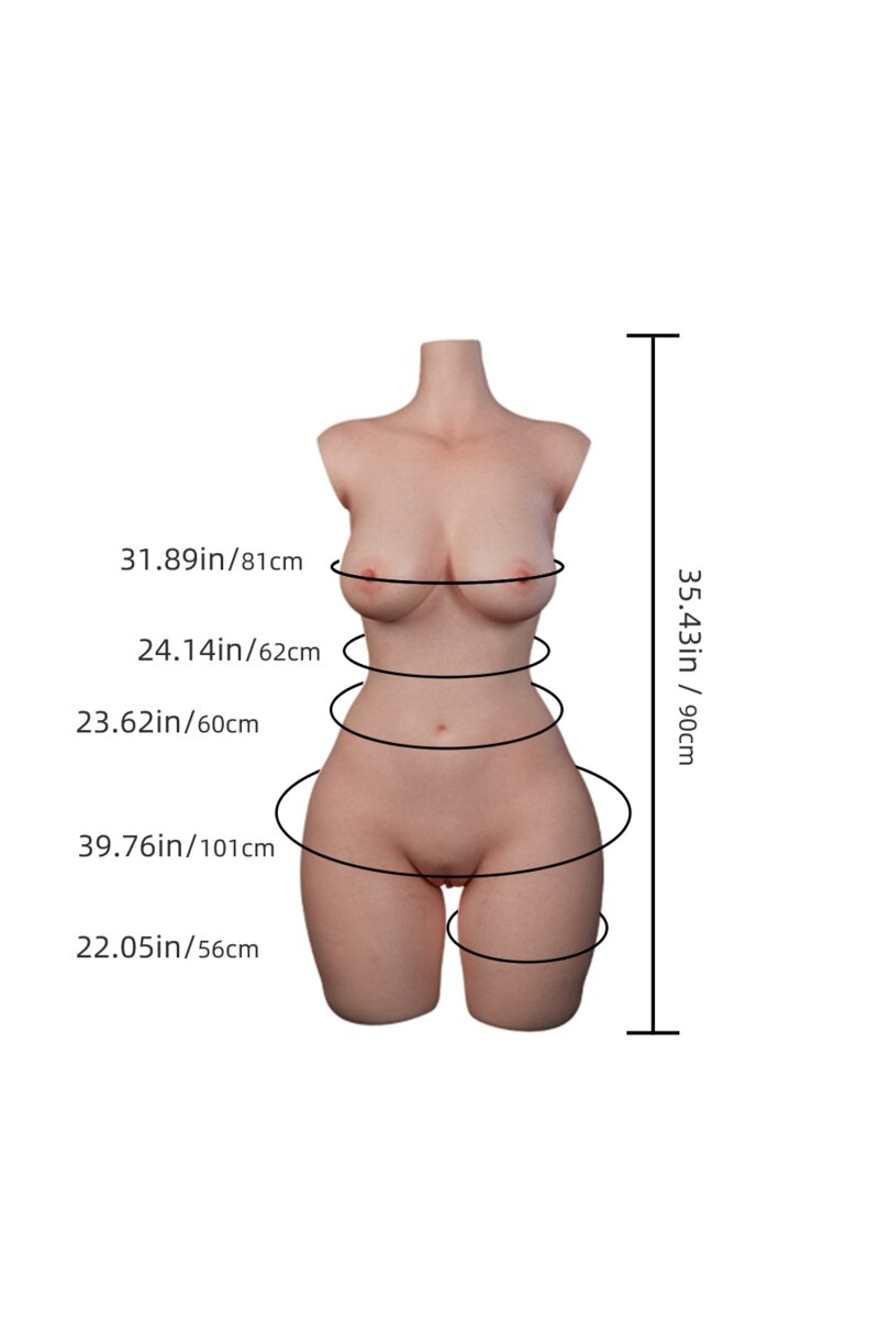 erovenus doll fair skin ultra-soft silicone half body sex doll for men-29