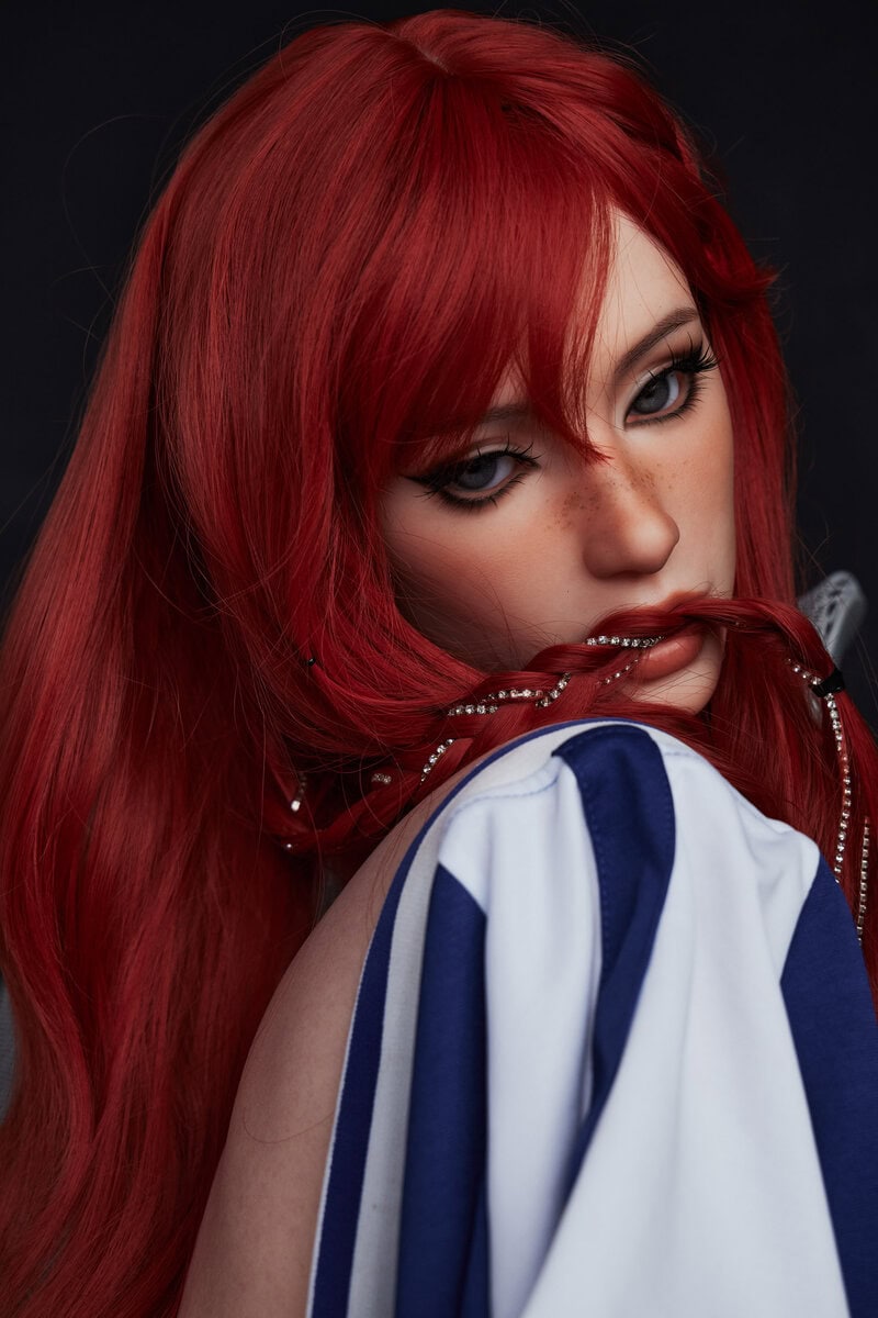 erovenus doll lana red hair realistic torso sex doll silicone-28
