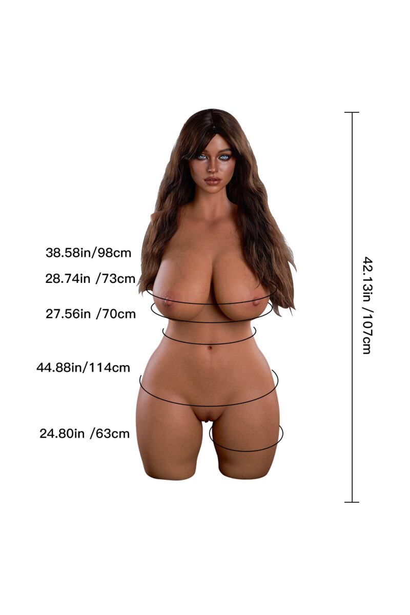 erovenus doll roxy european women half body sex doll silicone-22