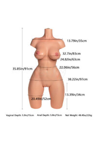 yeloly doll ds10 christina torso silicone sex doll-1